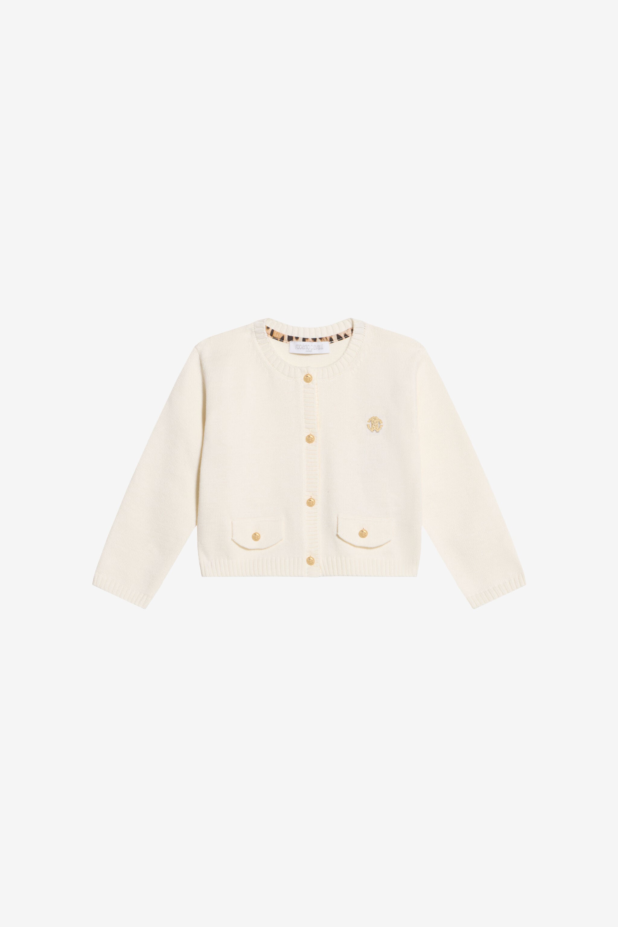 JU Ivory Cotton Cardigan MILKY WHITE WJM600-MG001