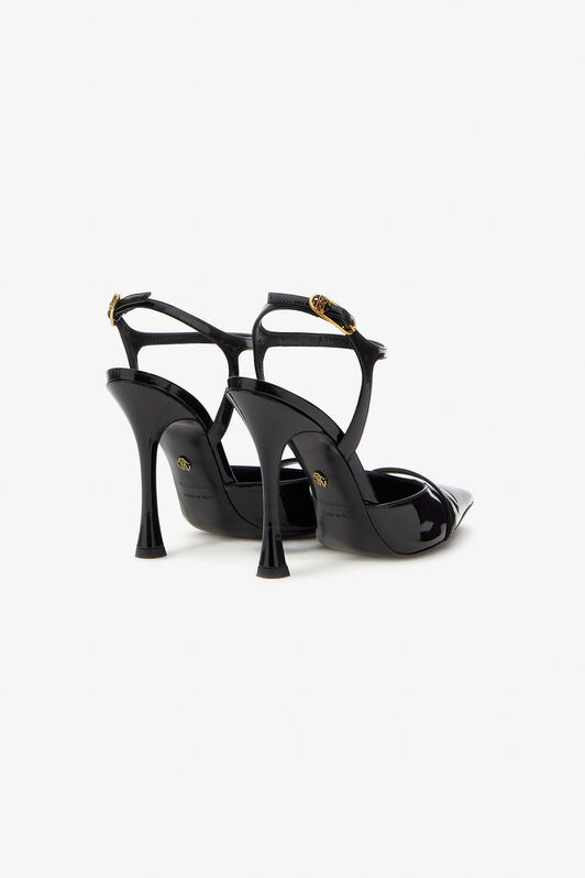 RC Patent leather sandals Black SKS023-PZ133