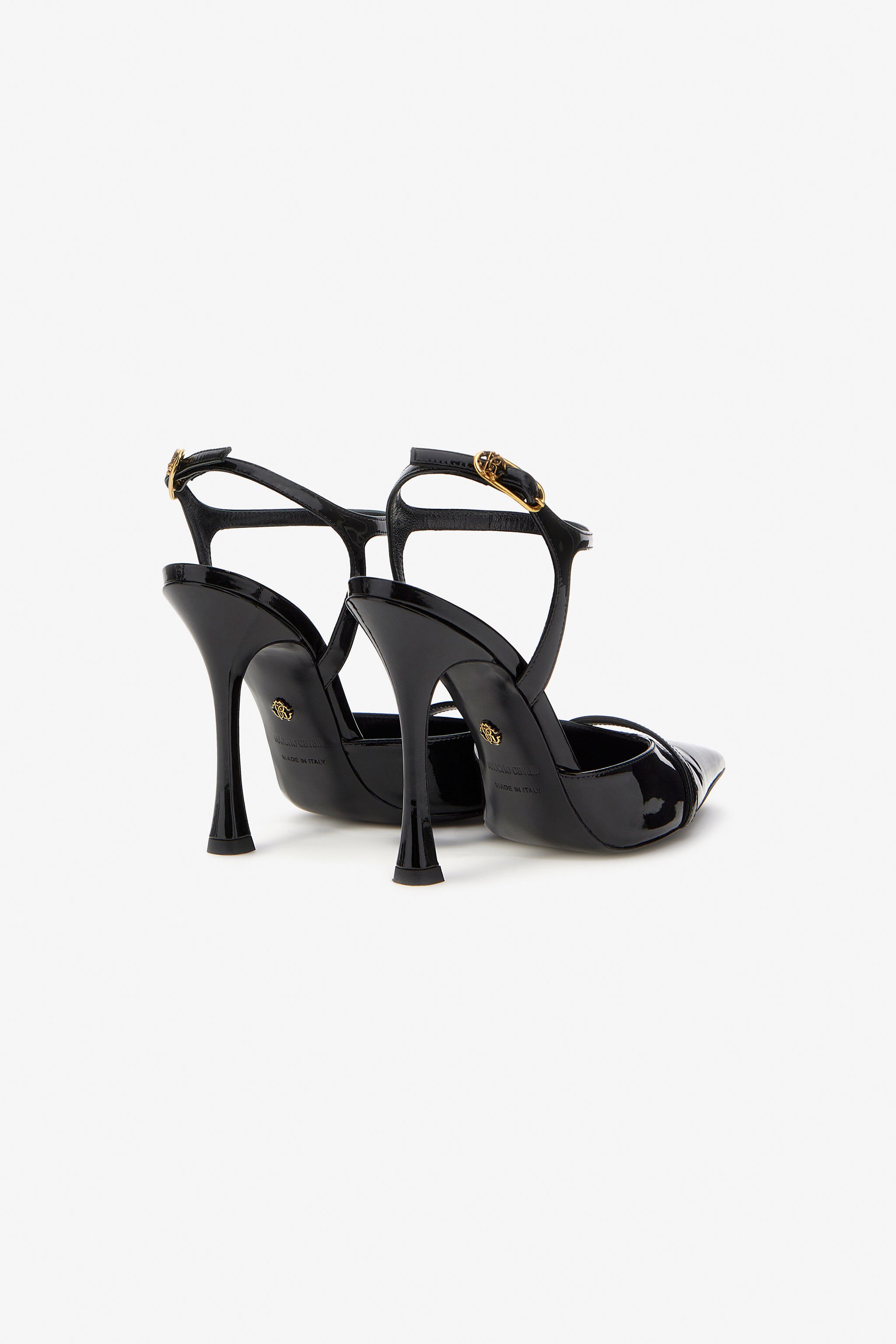 RC Patent leather sandals Black SKS023-PZ133