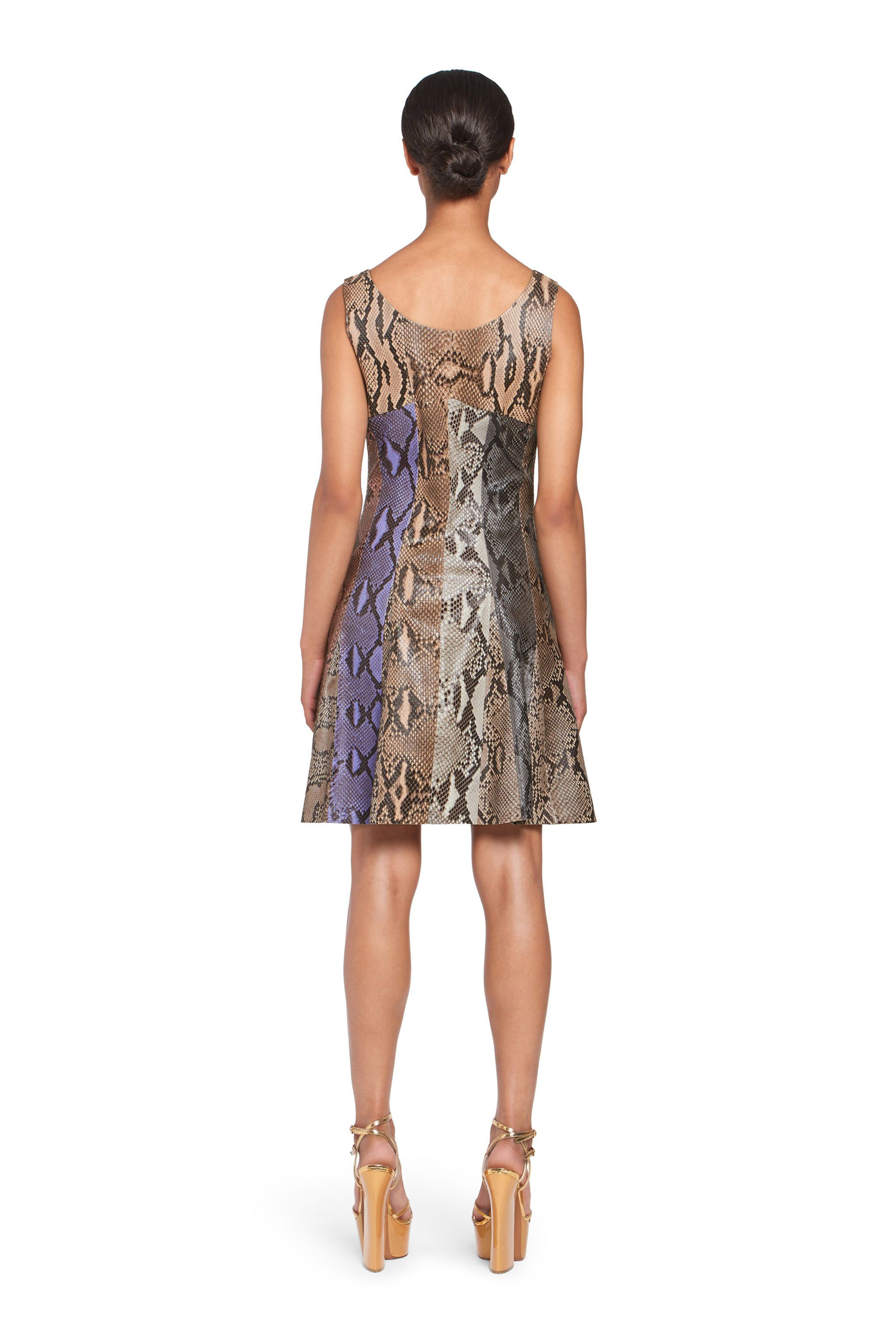 RC Snakeprint leather dress MULTICOLOR IQP102-UB001