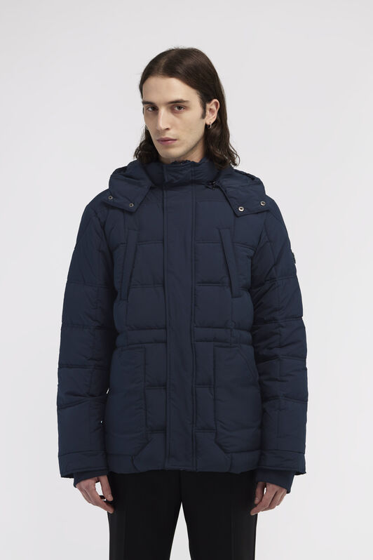 RC Padded down jacket with logo Azul oscuro NOT40F-SB001