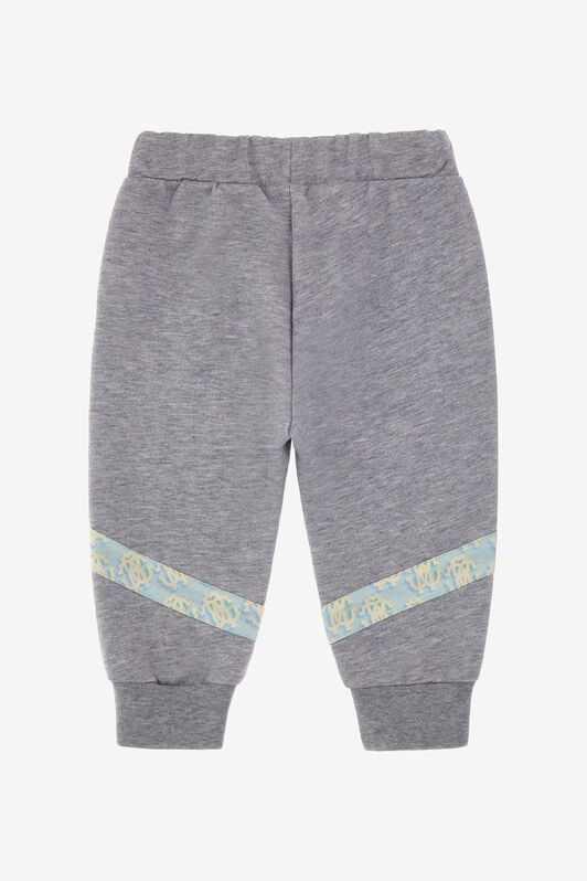 JU Cotton Sweatpants With RC Monogram Grey Melange SJT210-CF050