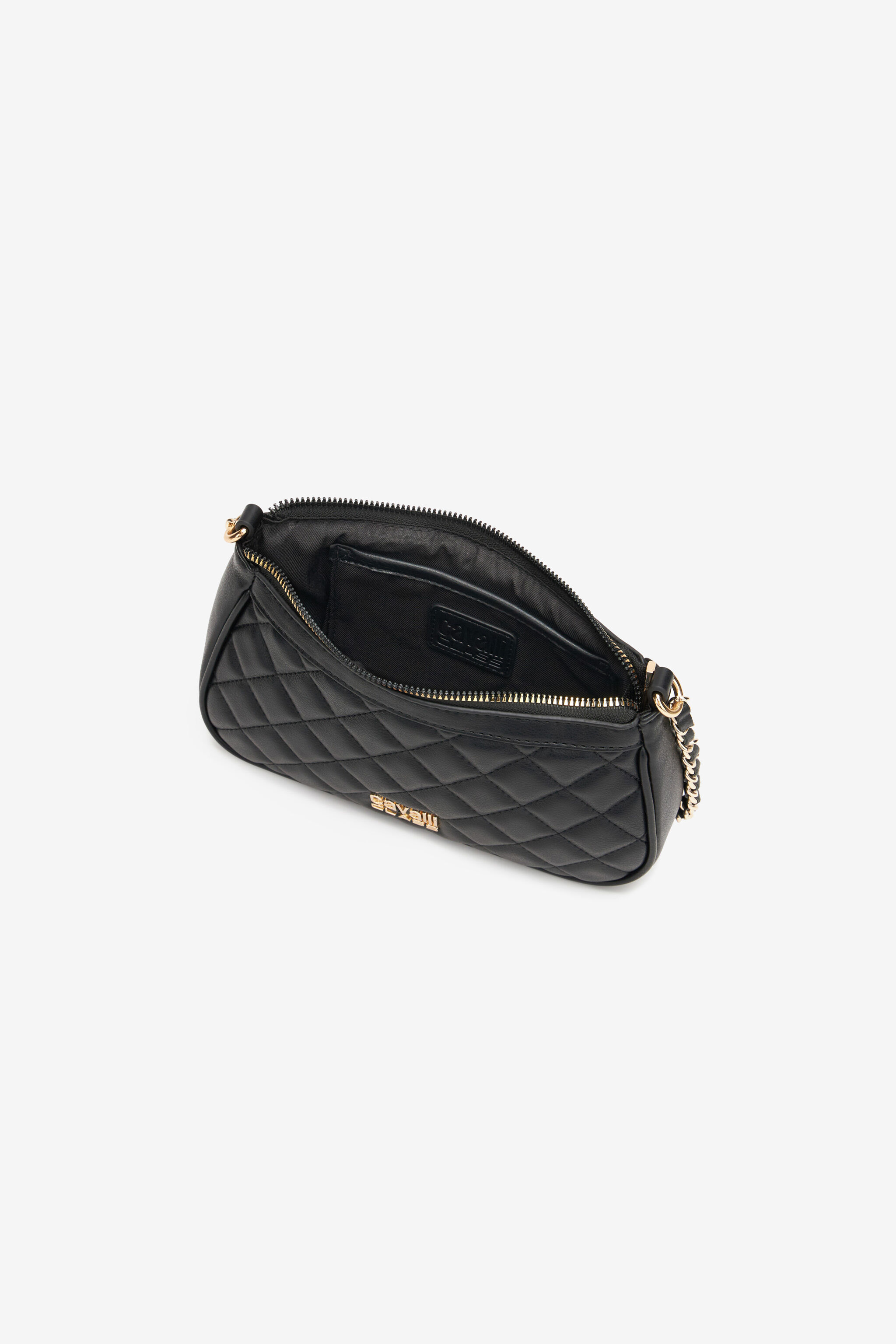 CL Borsa a spalla con impunture Cavalli Class Nero SXB01I-AB076