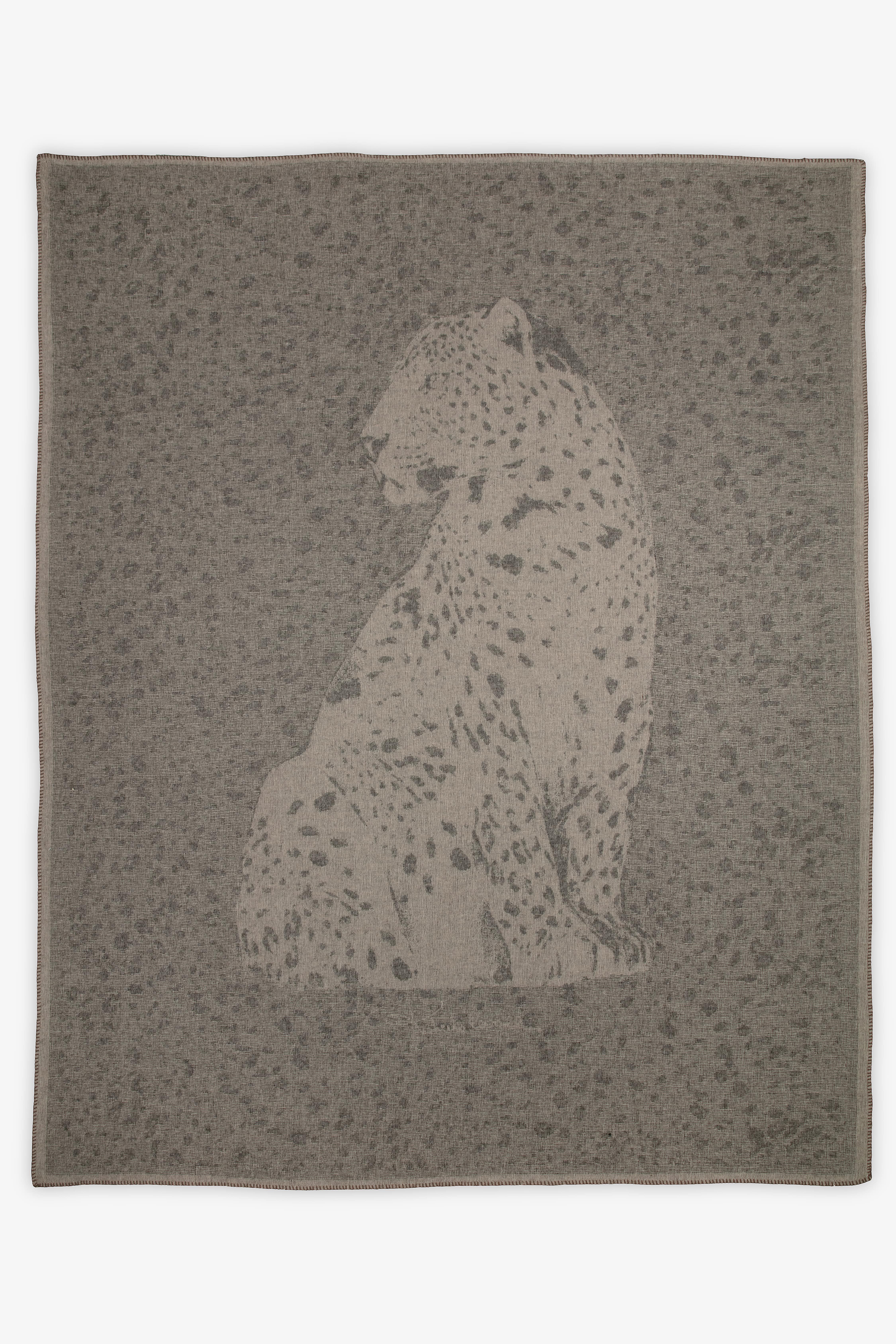 HO Printed Jacquard Plaid Big Cat SAND VALH02-IH011