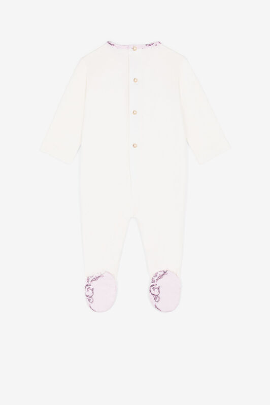 JU Monogram-pattern cotton babygrow set JU Monogram-pattern cotton babygrow set Pink RJT853-JD001