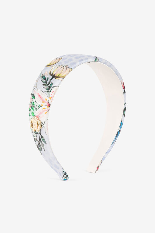 JU Jaguar And Flower-Print Headband JU Jaguar And Flower-Print Headband Purple QJI004-HBF61