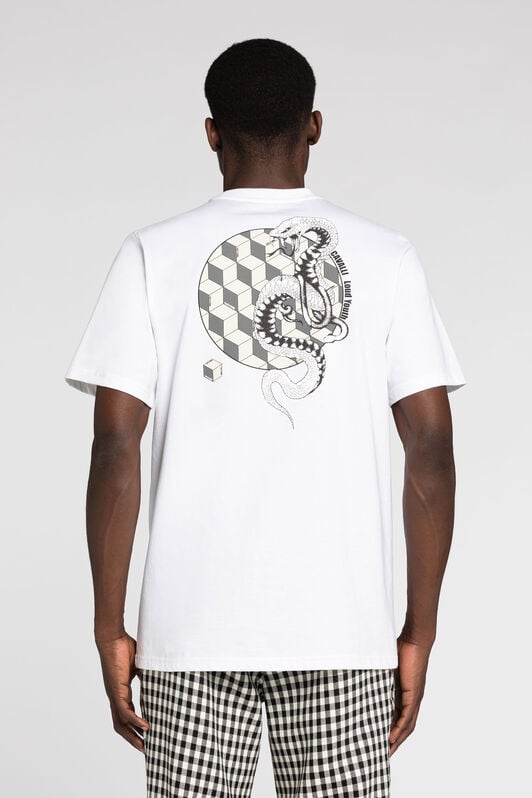 RC Camiseta con estampado gráfico Blanco RRT61R-JD060