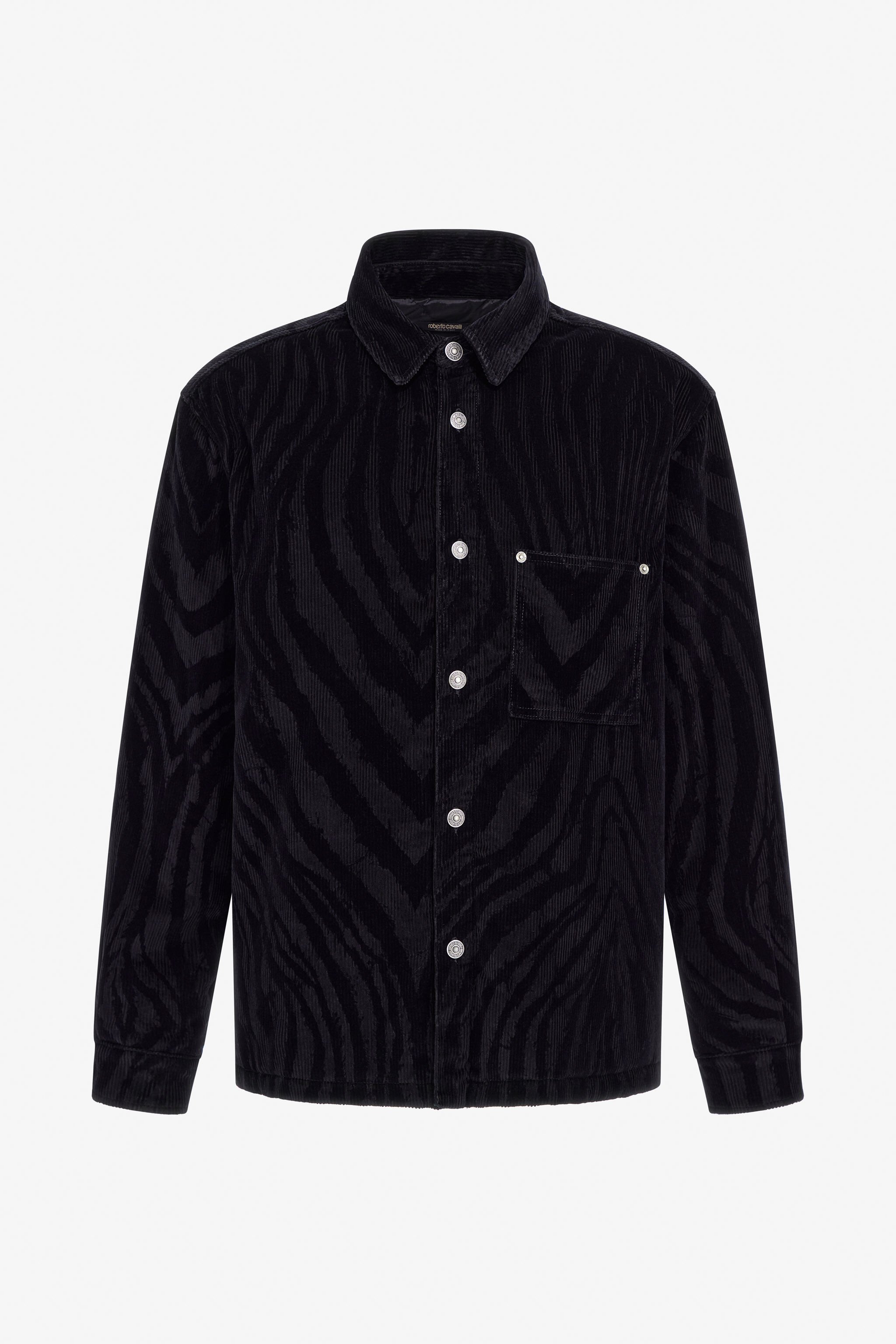 RC Zebra print Shirt Schwarz TRT776-VKB79
