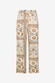 JC Hose mit Persian Tarot-Print 744 BEIGE + 217 AZZU WFT003-WF004
