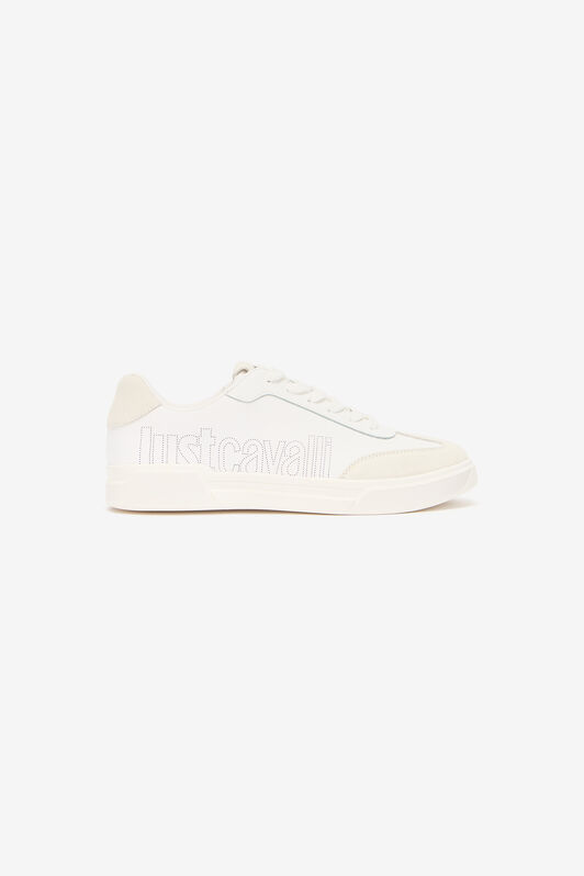 JC Sneakers With Perforated Logo White UFS017-UF292