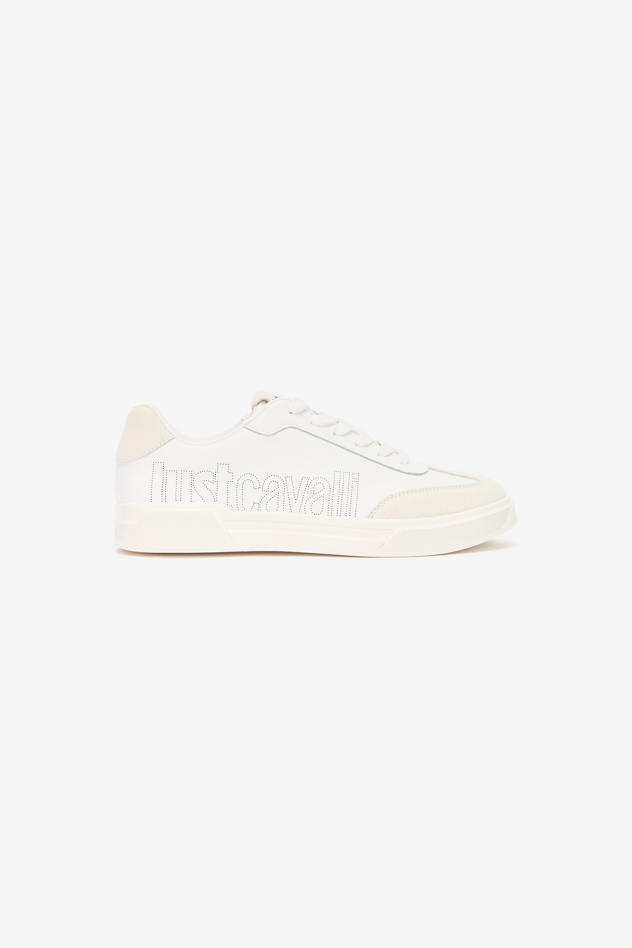 JC Sneakers With Perforated Logo White UFS017-UF292