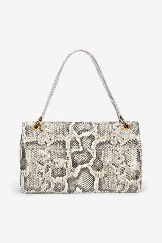RC Shoulder Bag in Rock Python Print Marron clair VWB002-PZ407