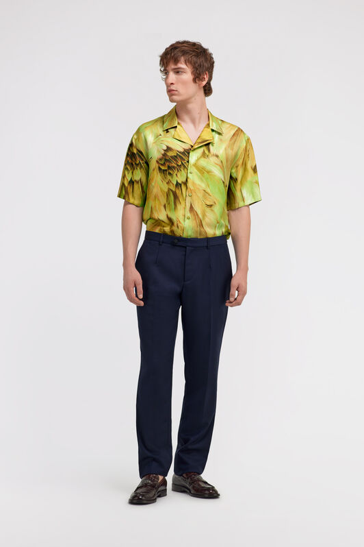 RC Camisa con estampado Plumange Verde claro SMT761-4QL71