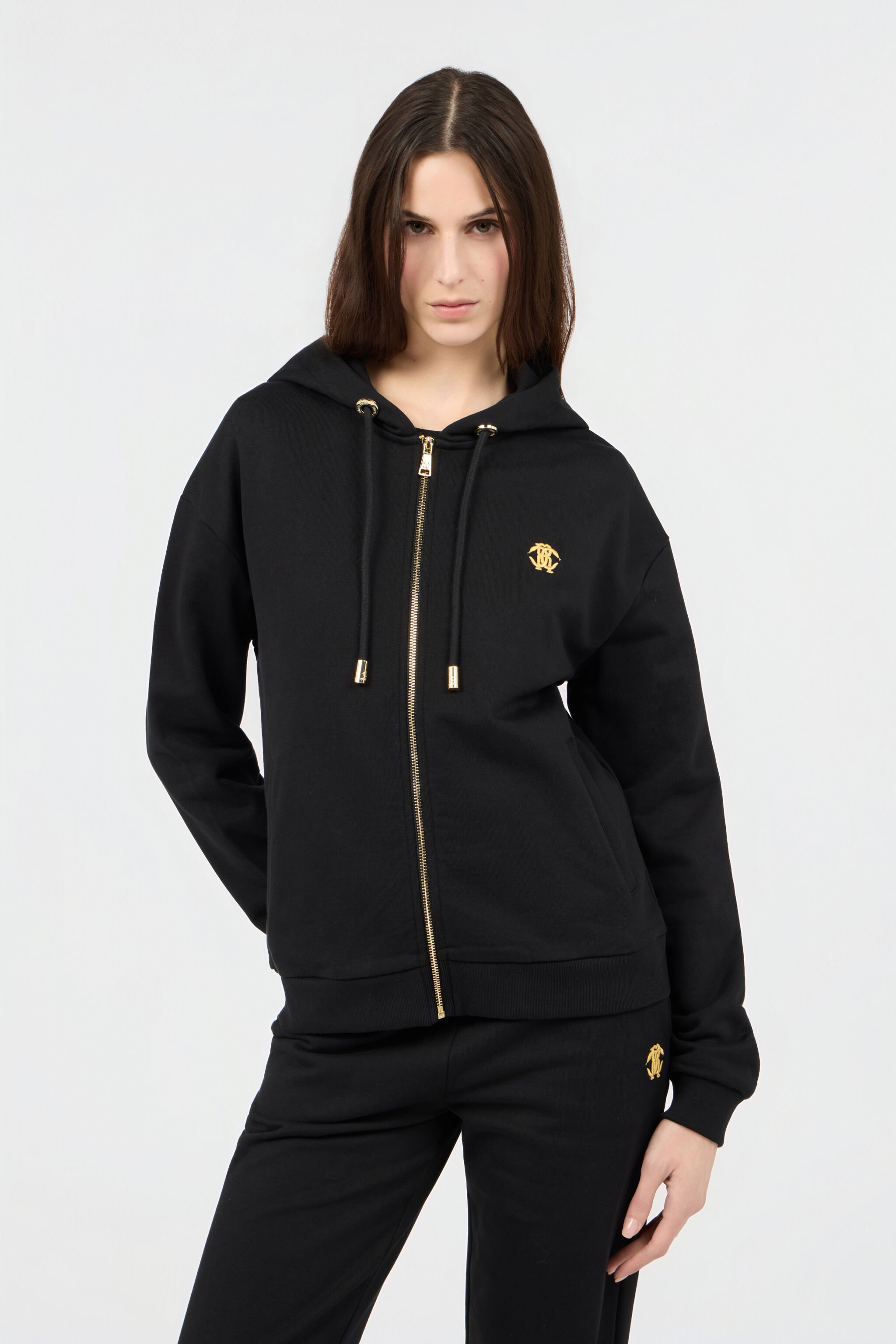 RC Sudadera Con Capucha Estampado Flaming Rose BLACK SOT66H-CF008