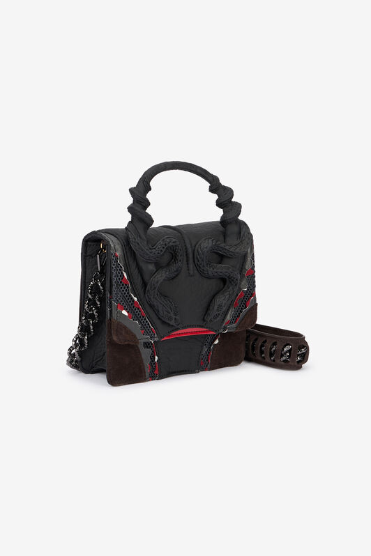 RC Borsa Rossa E Nera Con Serpenti RC Borsa Rossa E Nera Con Serpenti NERO/ROSSO VWB003-PZS69