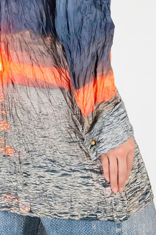 RC Sunrise Print Dress Blue/Orange UWT160-4QN96