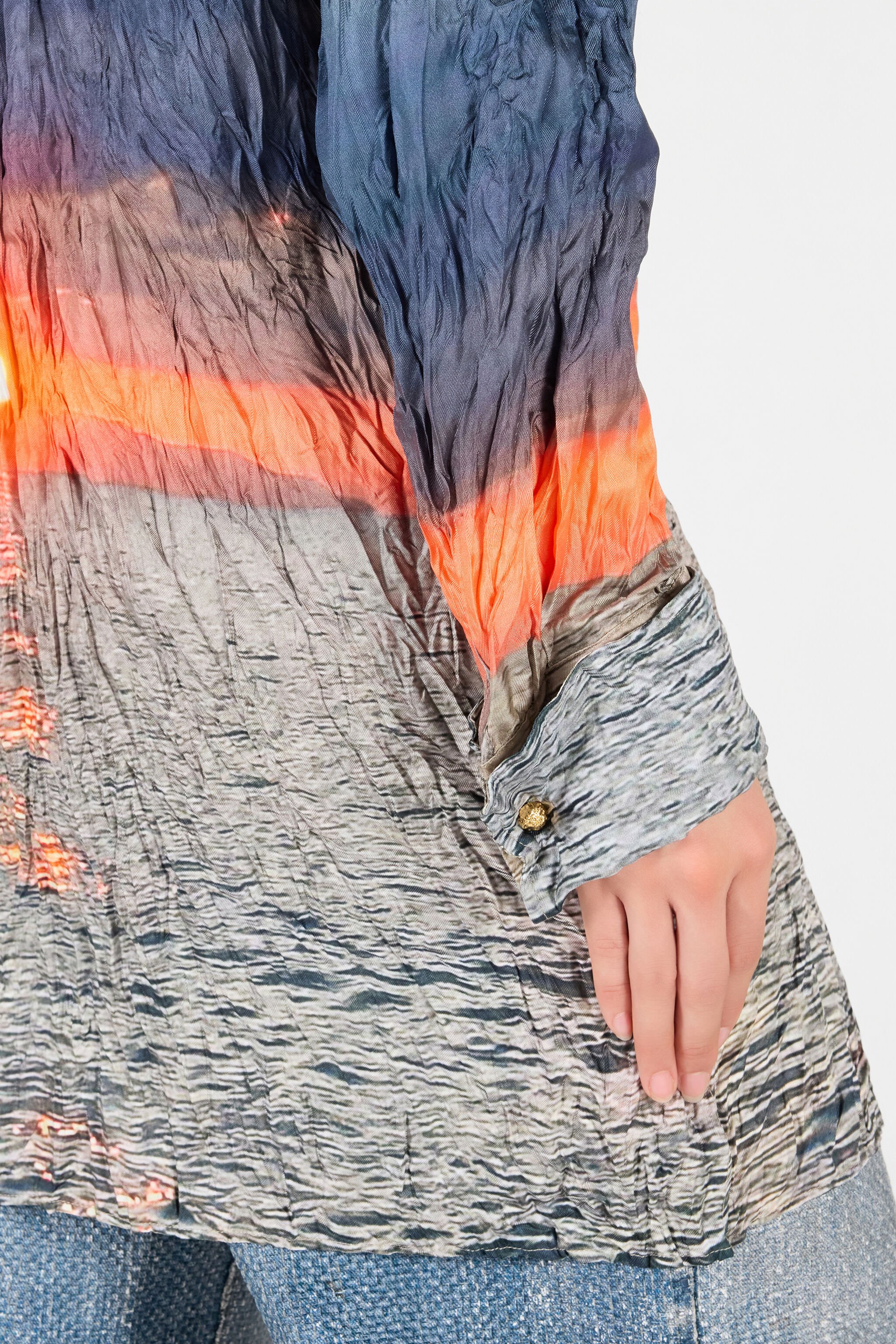 RC Sunrise Print Dress Blue/Orange UWT160-4QN96