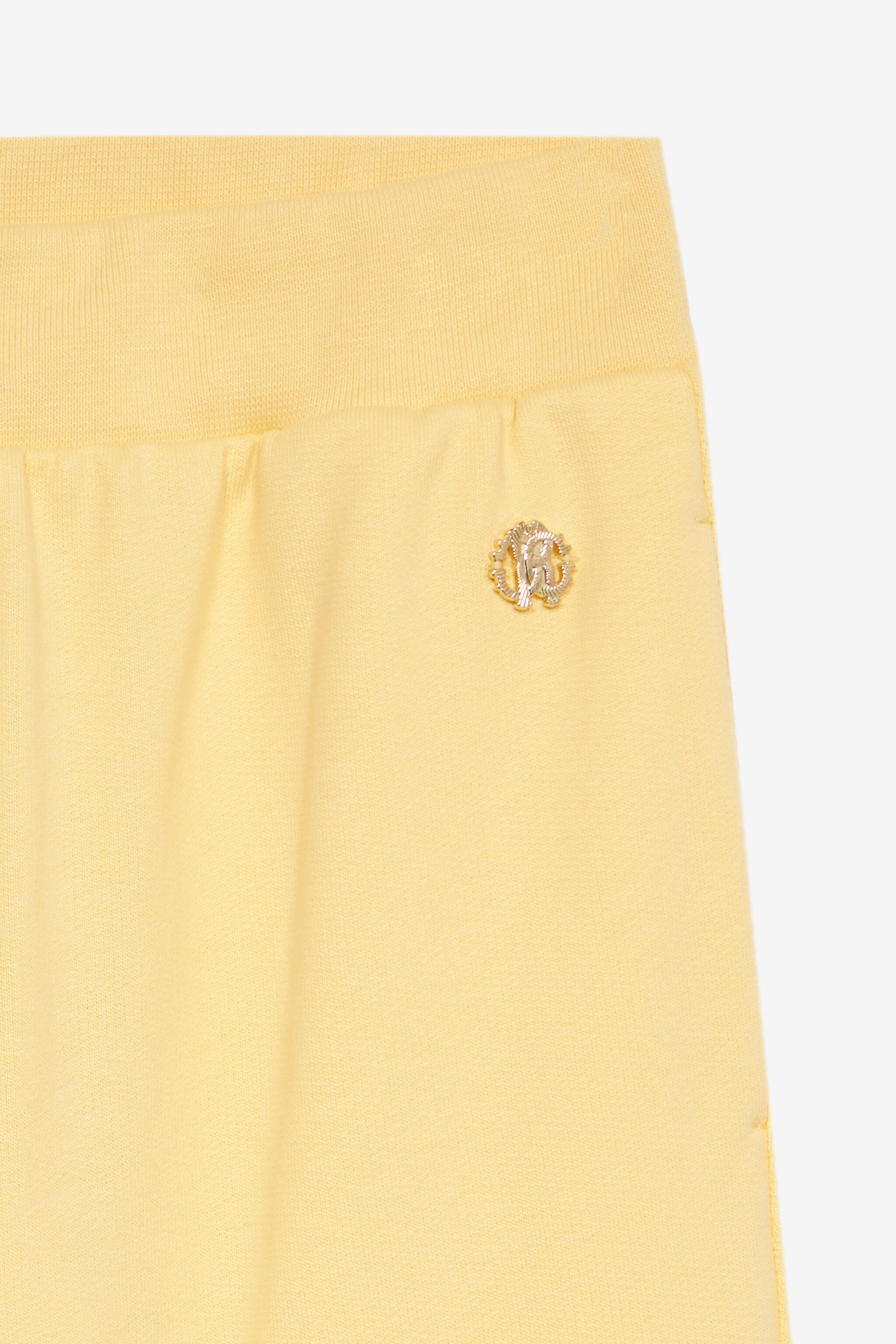 JU Pantalon De Sport Avec Monogramme RC Et Signature Jaune UJT23J-CF050