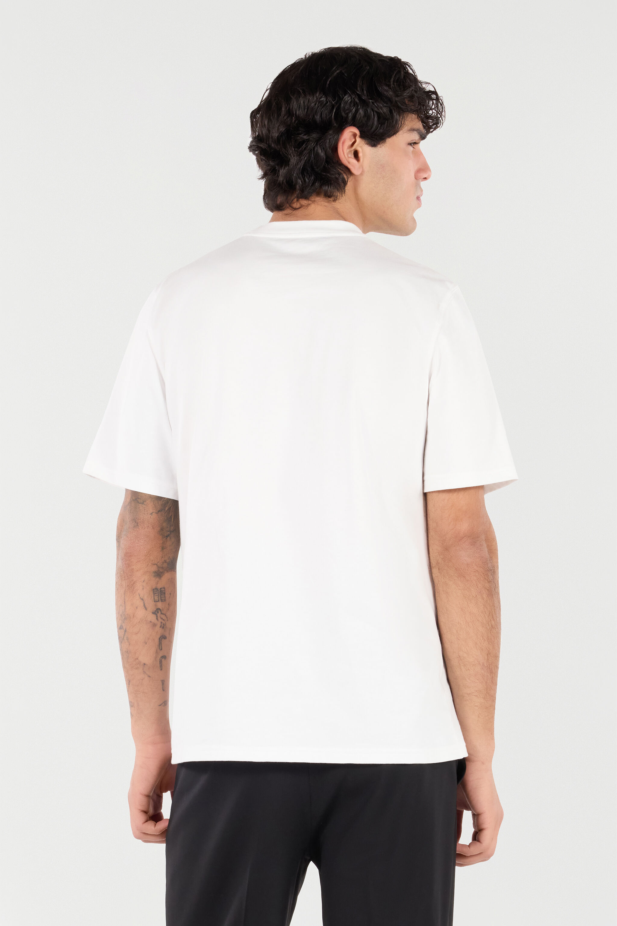 RC Cotton T-Shirt with Monogram White VRT61C-JD060