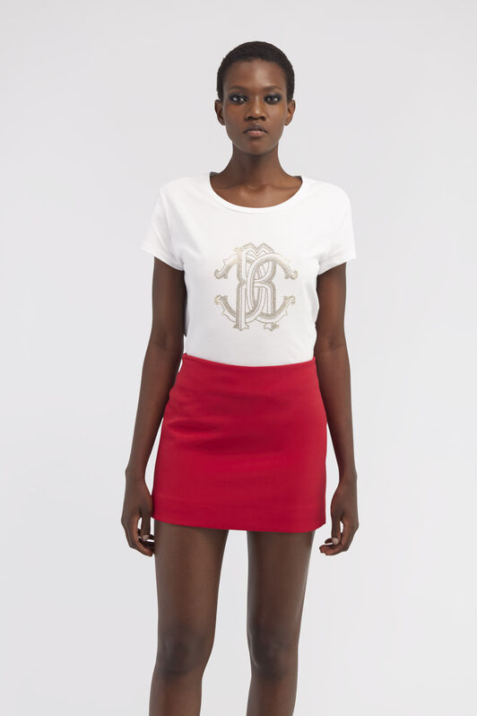 RC T-shirt with Monogram Mirror Snake RC T-shirt with Monogram Mirror Snake White NOT60V-JD060