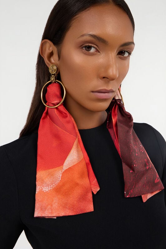 RC Bandana Print Ohrringe RC Bandana Print Ohrringe Rot TKG001-AM019