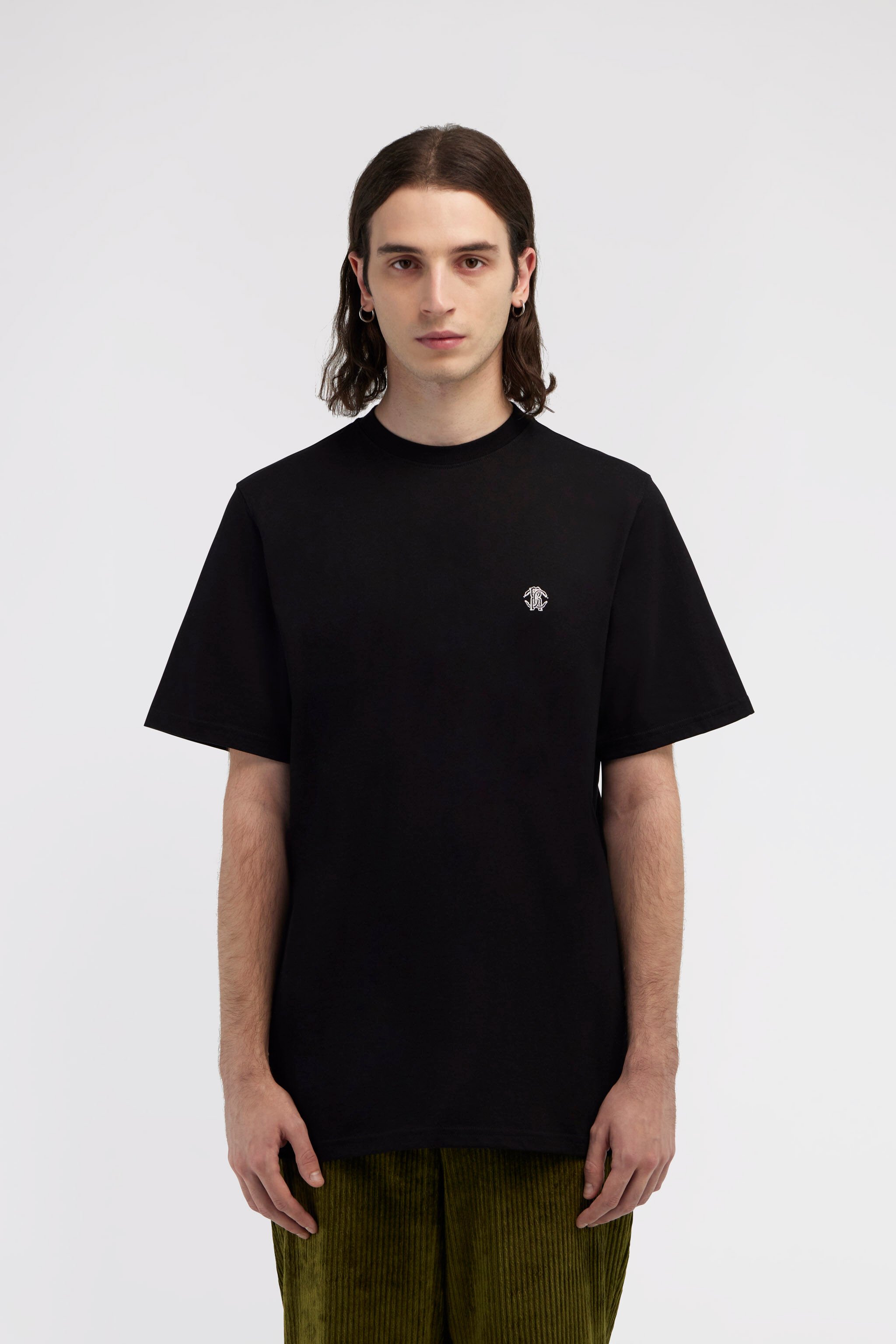 RC T-shirt with Monogram RC Schwarz SRT61A-JD060