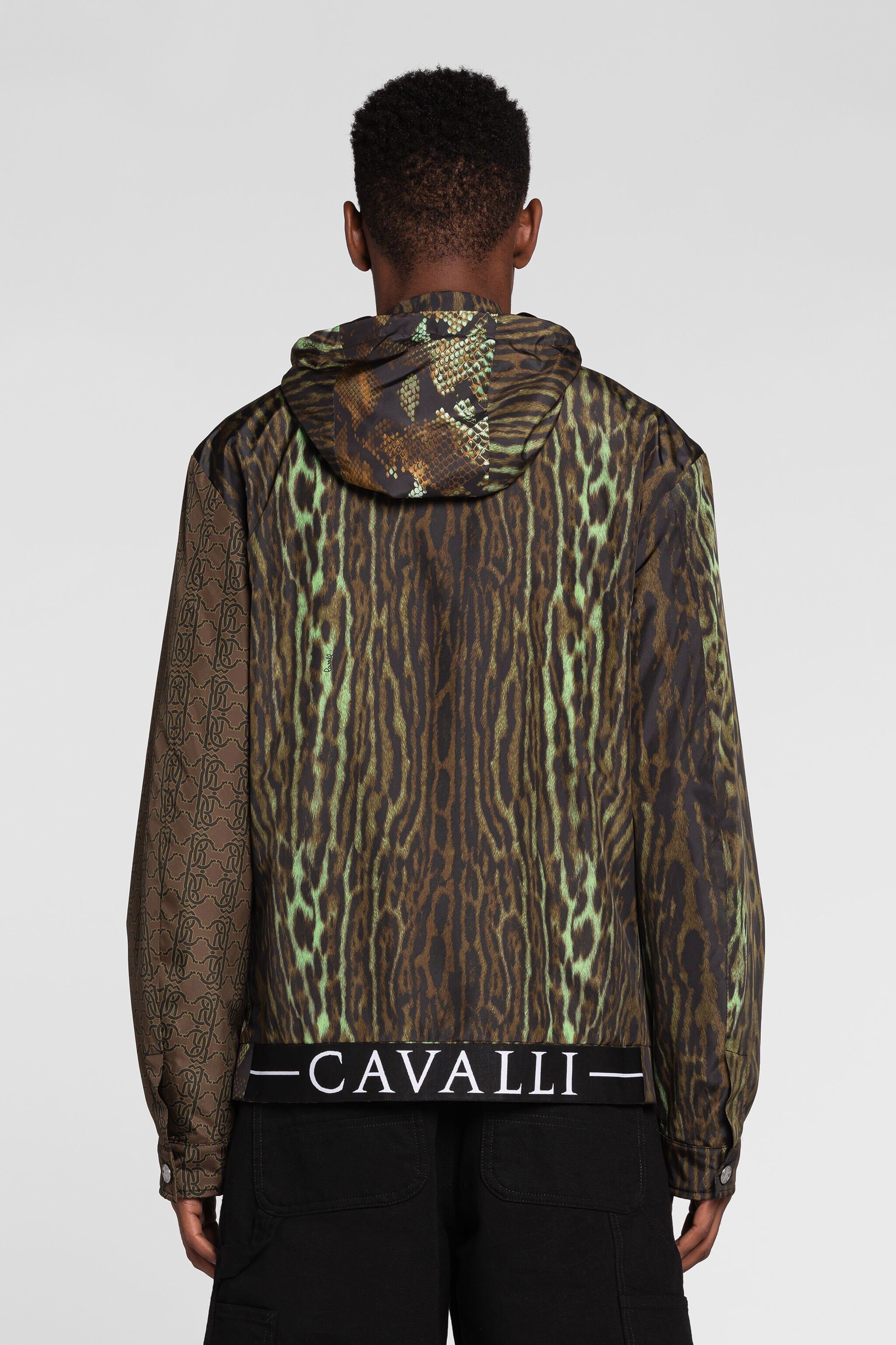 RC Patchwork-Print Coat MILITARY PRT511-9ME65