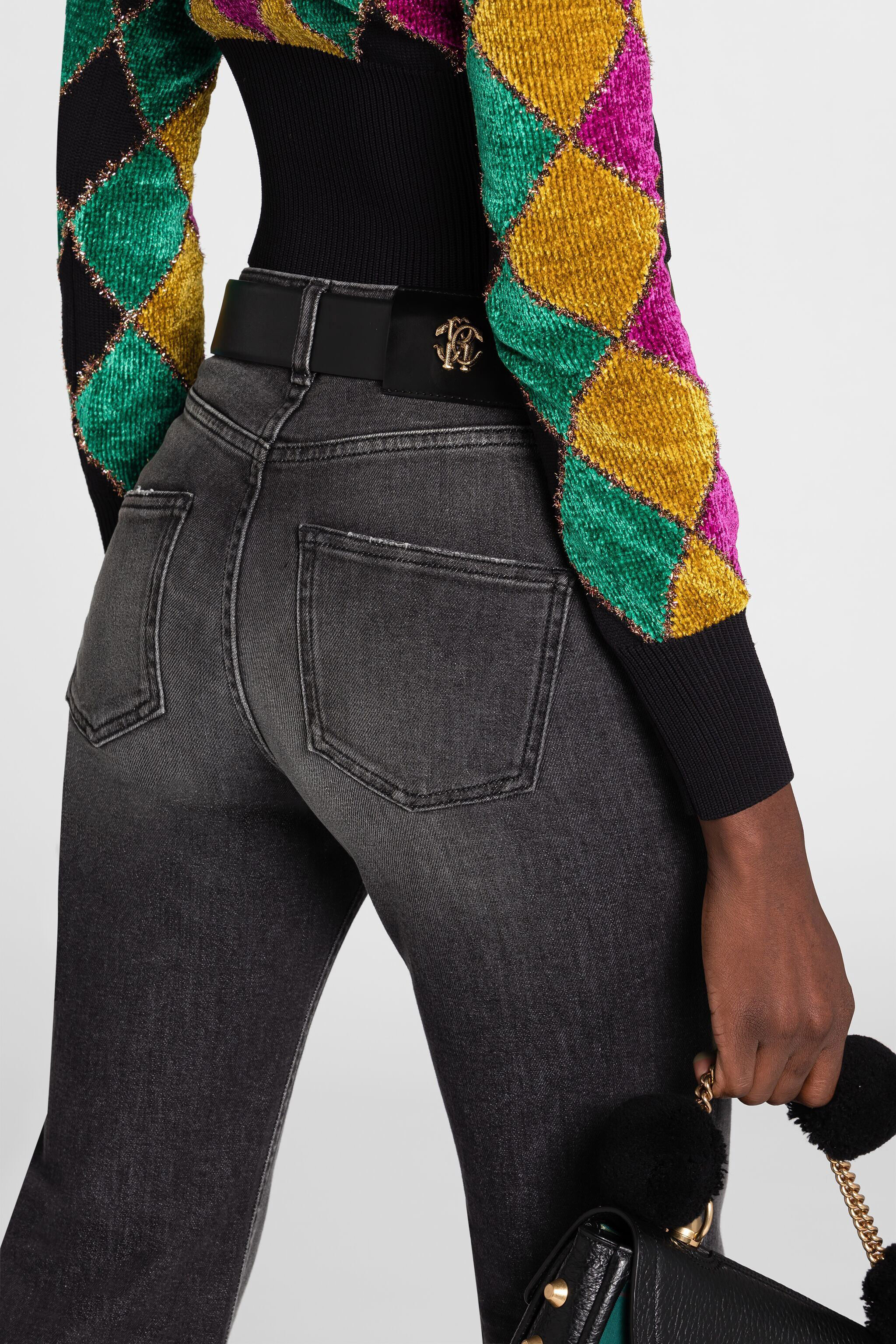RC Faded Flared Jeans Black PKJ204-DN002