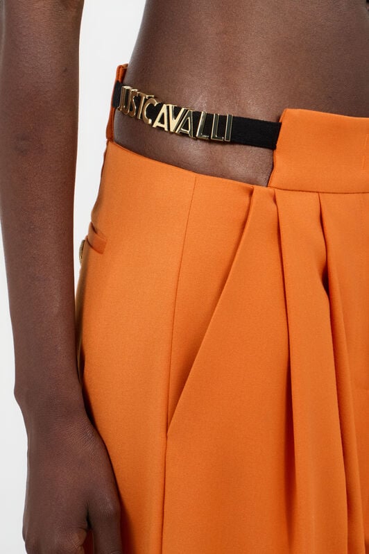JC Orange Wide-Leg Trousers With Cut-Out ARANCIO UFT091-UF130