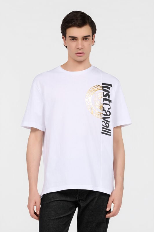 JC White T-Shirt with Logo WHITE Q61255-Q0158