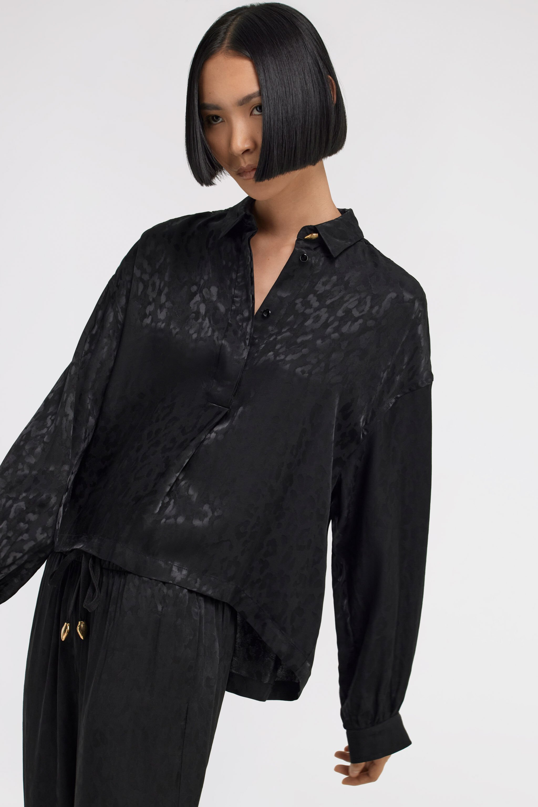 JC Just Cavalli Shirt Black TFT122-TF187