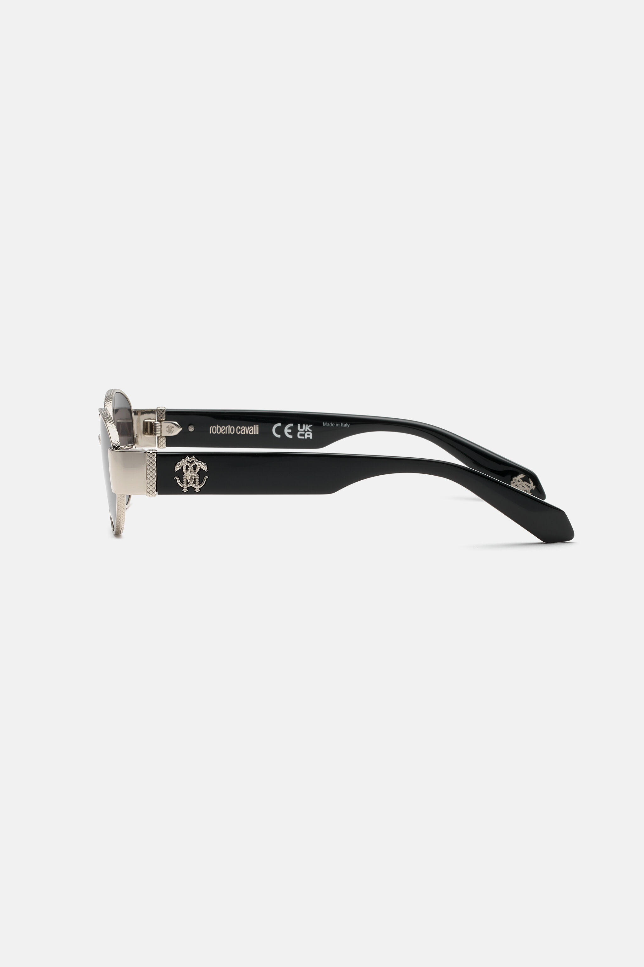 RC Sunglasses with snakeskin effect metal trim SHINY FULL PALLADIUM UALD36-ID233