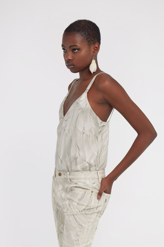 RC Ice Feathers top White SWT606-4QL74