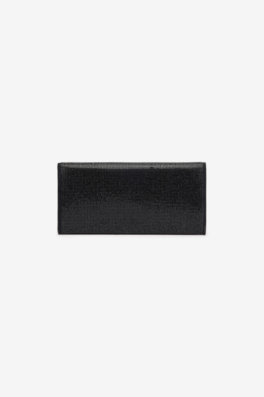 RC Clutch with Crystals and Mirror Snake Monogram Schwarz POB00D-PZO09