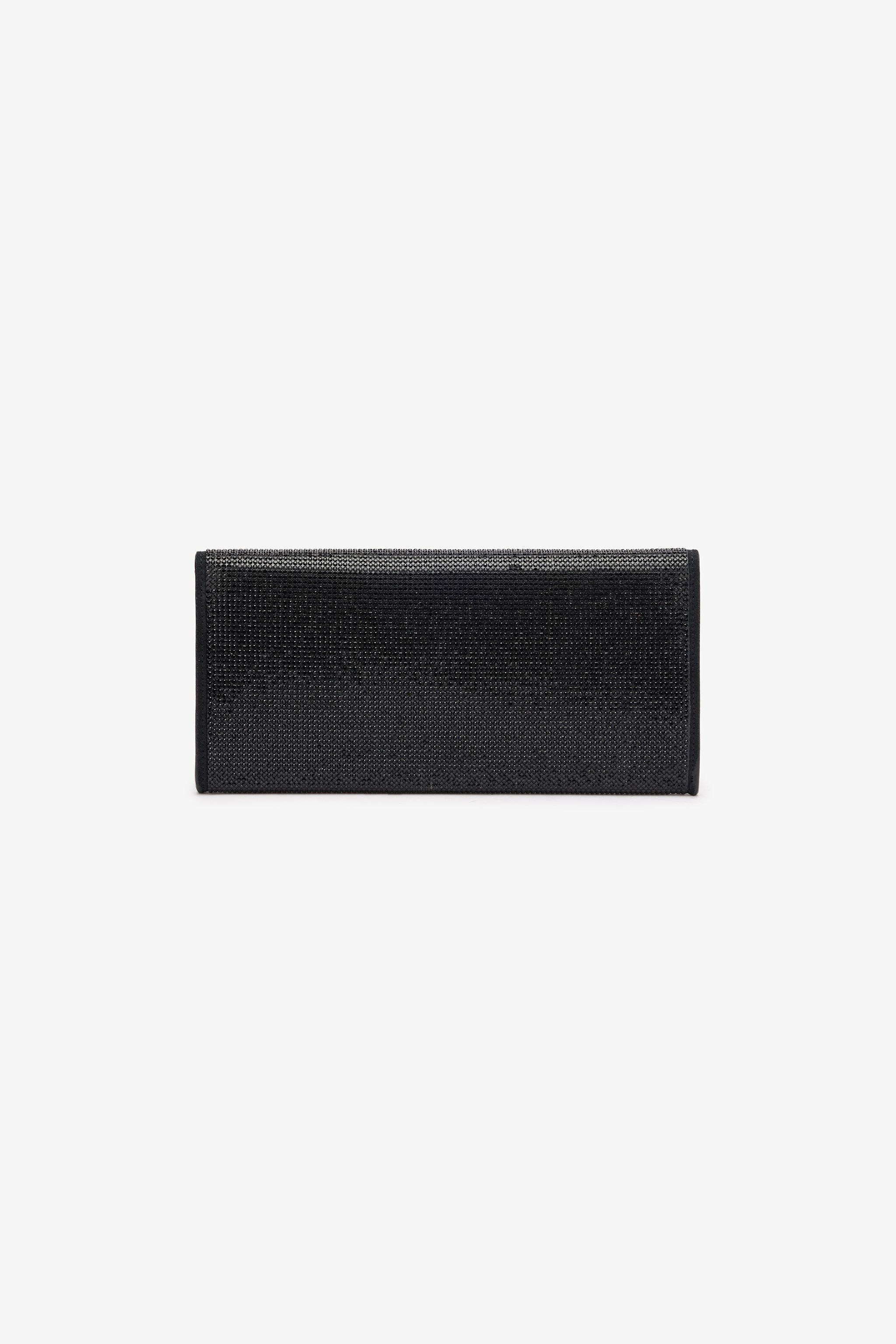 RC Clutch with Crystals and Mirror Snake Monogram Schwarz POB00D-PZO09
