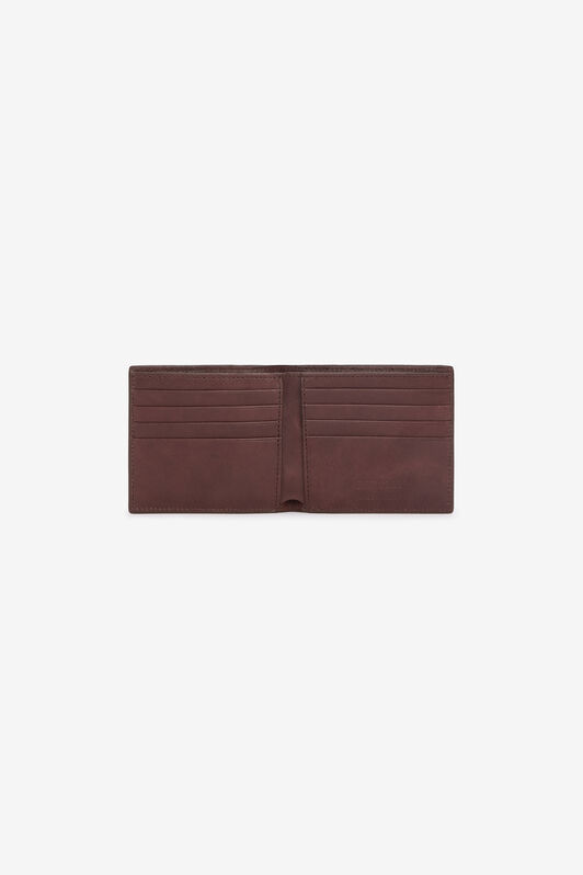 RC Square Bi-Fold Wallet with RC Monogram Marron VRA003-PGB00