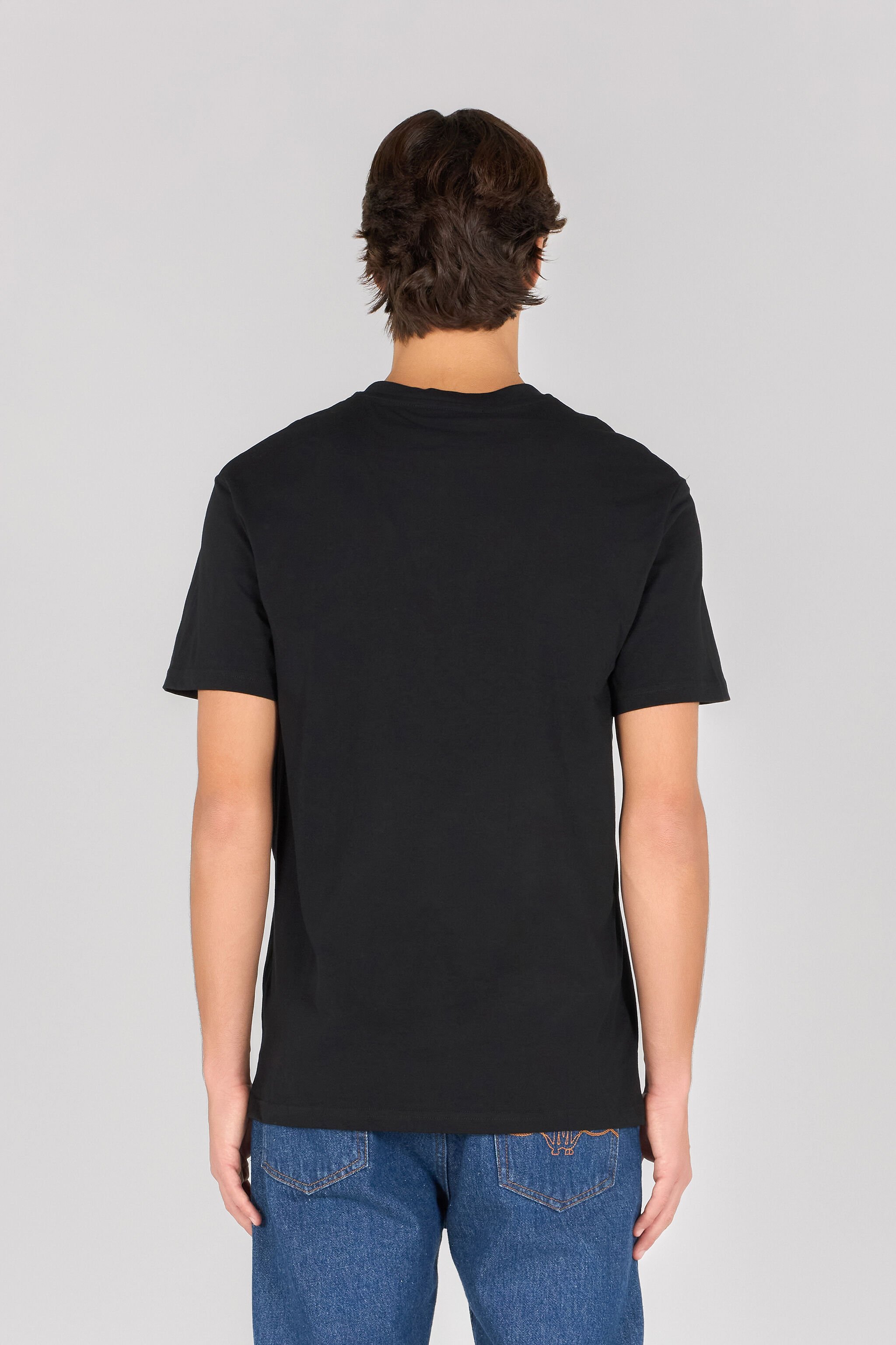 RC T-Shirt Mit Animalierprint Und Logo Schwarz OOT60G-JD060