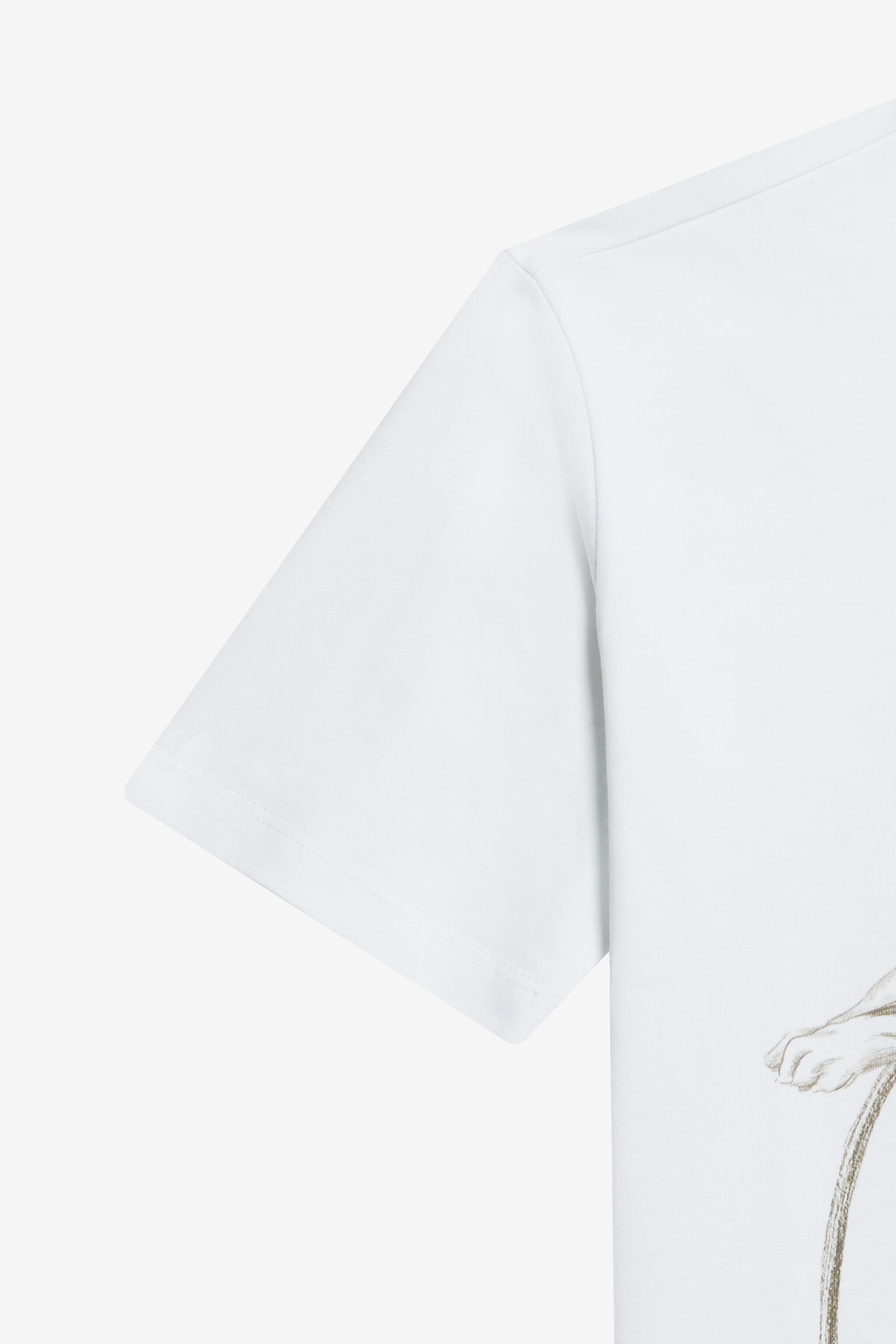 JU T-shirt Blanc en Coton OPTICAL WHITE TJT61C-JD001