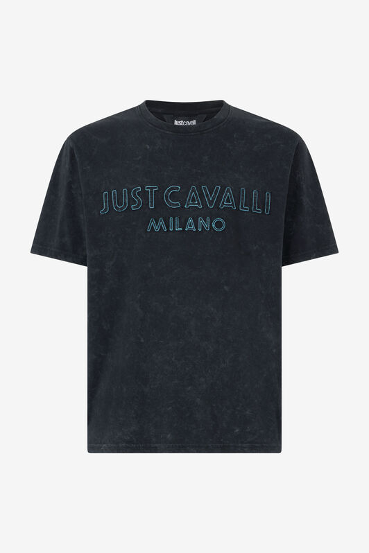 JC T-Shirt With Logo Black UFT027-UF047