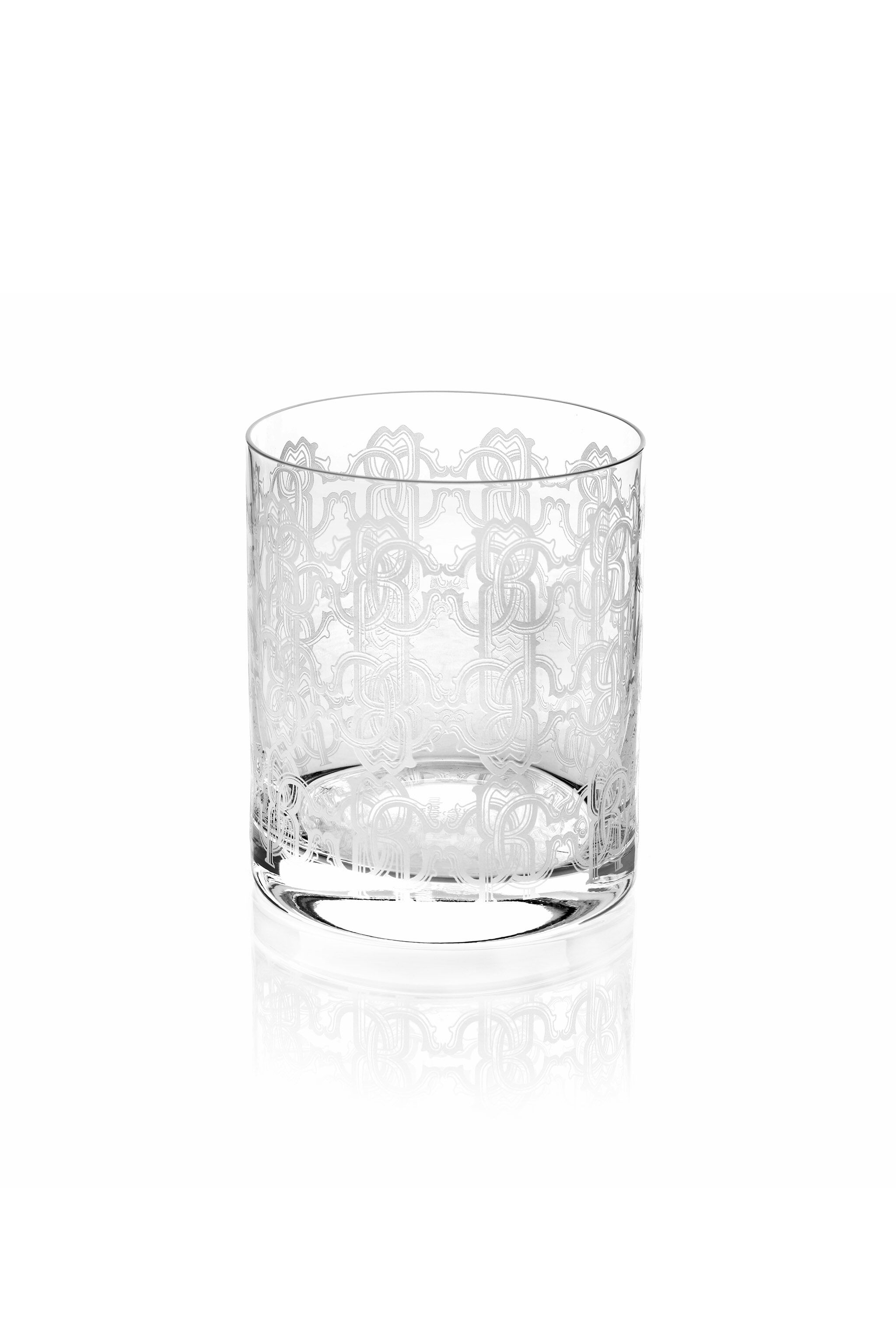 HO Monogram Allover Platin Set 2 Bicchieri Argento RALA10-IA015