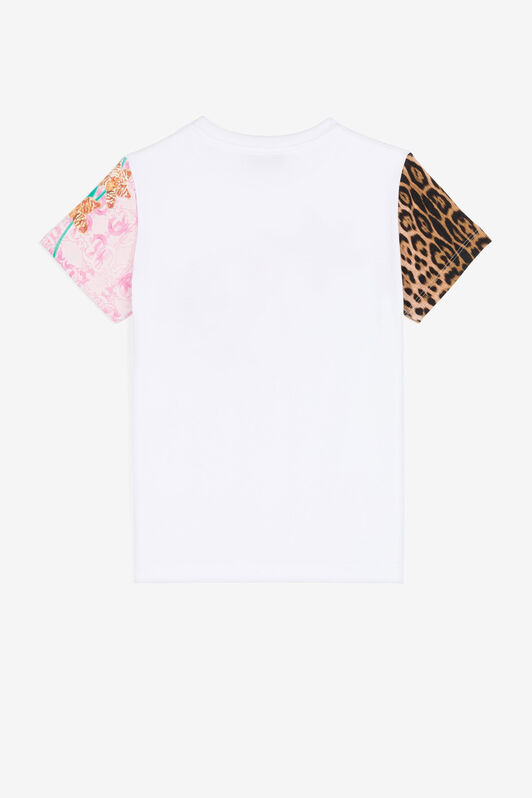 JU Mix-print logo T-shirt JU Mix-print logo T-shirt White QJT663-JV025