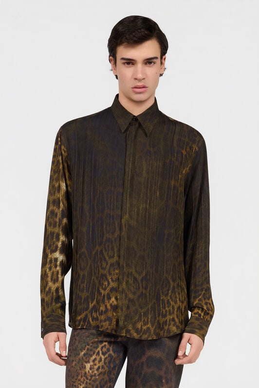 RC Jaguar Print Shirt DARK GREEN/BLACK XNT712-4QR30