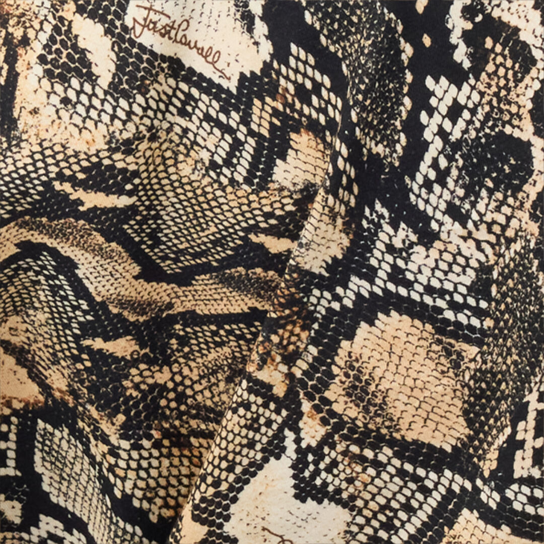 JC Haut Cropped À Imprimé Python 716 MARZAPAN + 738 C UFT114-UF168