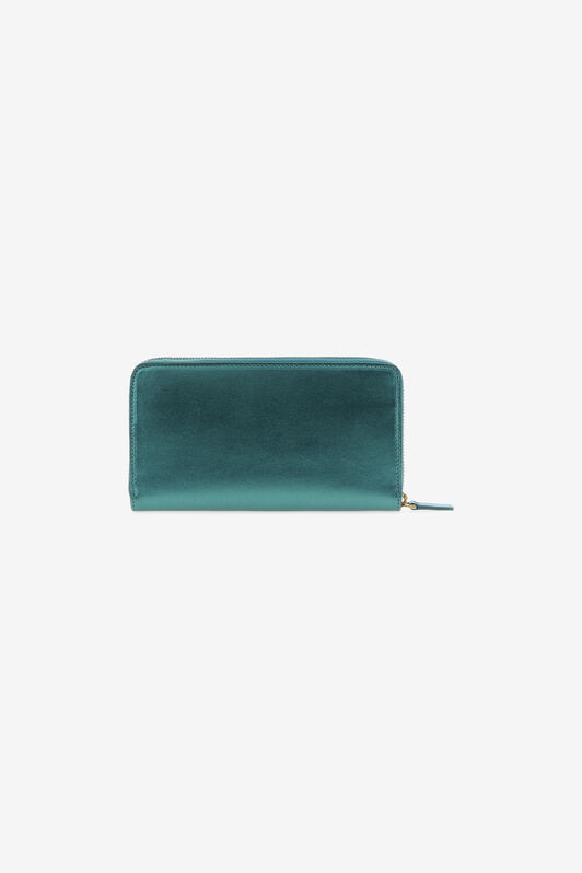 RC Wallet with Monogram RC and zip Light blue SKA001-PN199