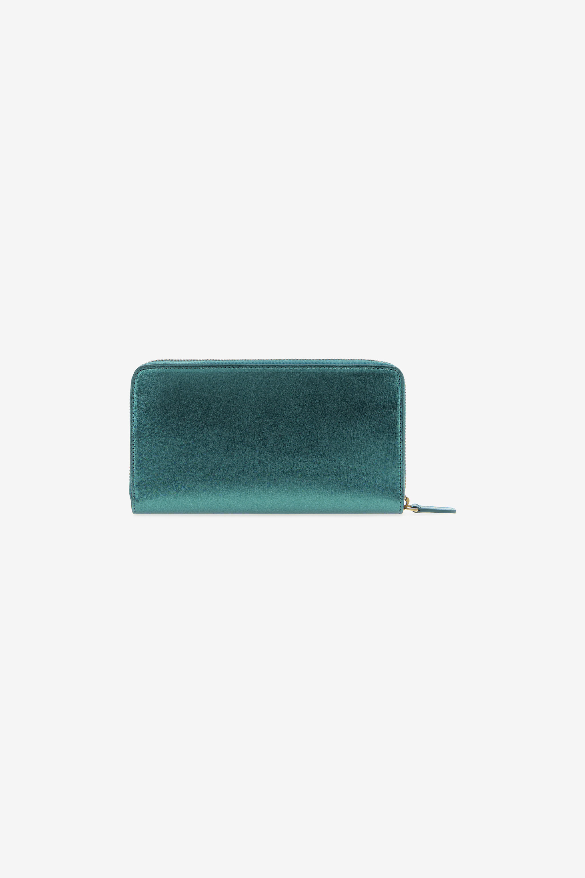 RC Wallet with Monogram RC and zip Light blue SKA001-PN199