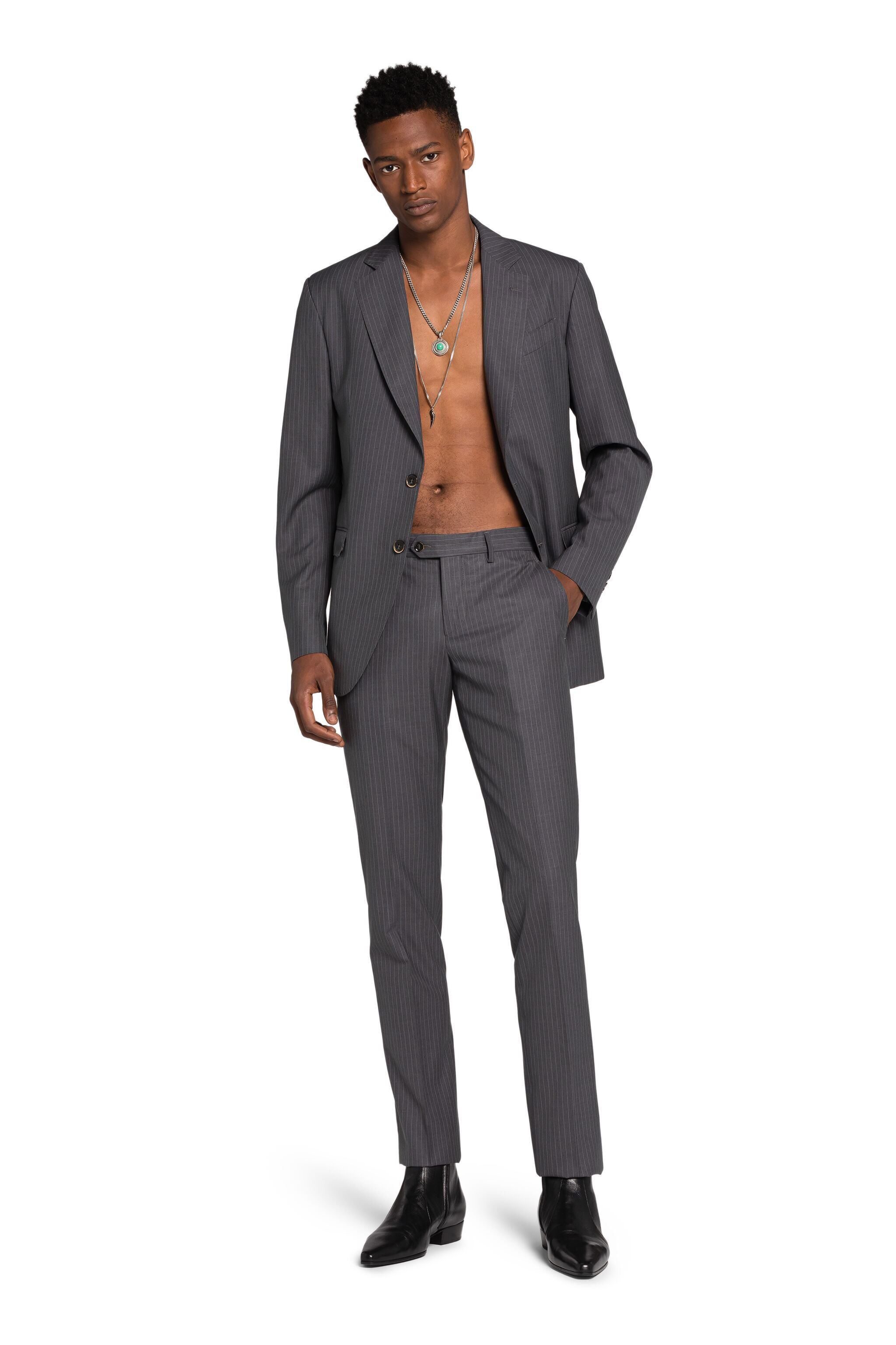 RC Pinstripe Two-Piece Suit Dark gray KOT40D-VW007