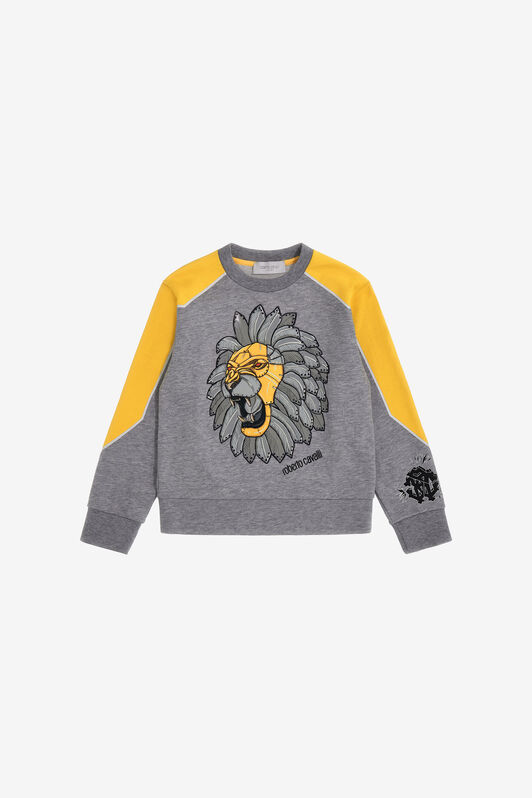 JU Printed sweatshirt Gris SJT924-CF050
