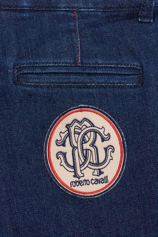 JU Jeans Capri Blue Medio In Denim Stretch JU Jeans Capri Blue Medio In Denim Stretch MEDIUM BLUE VJJ22A-DS015