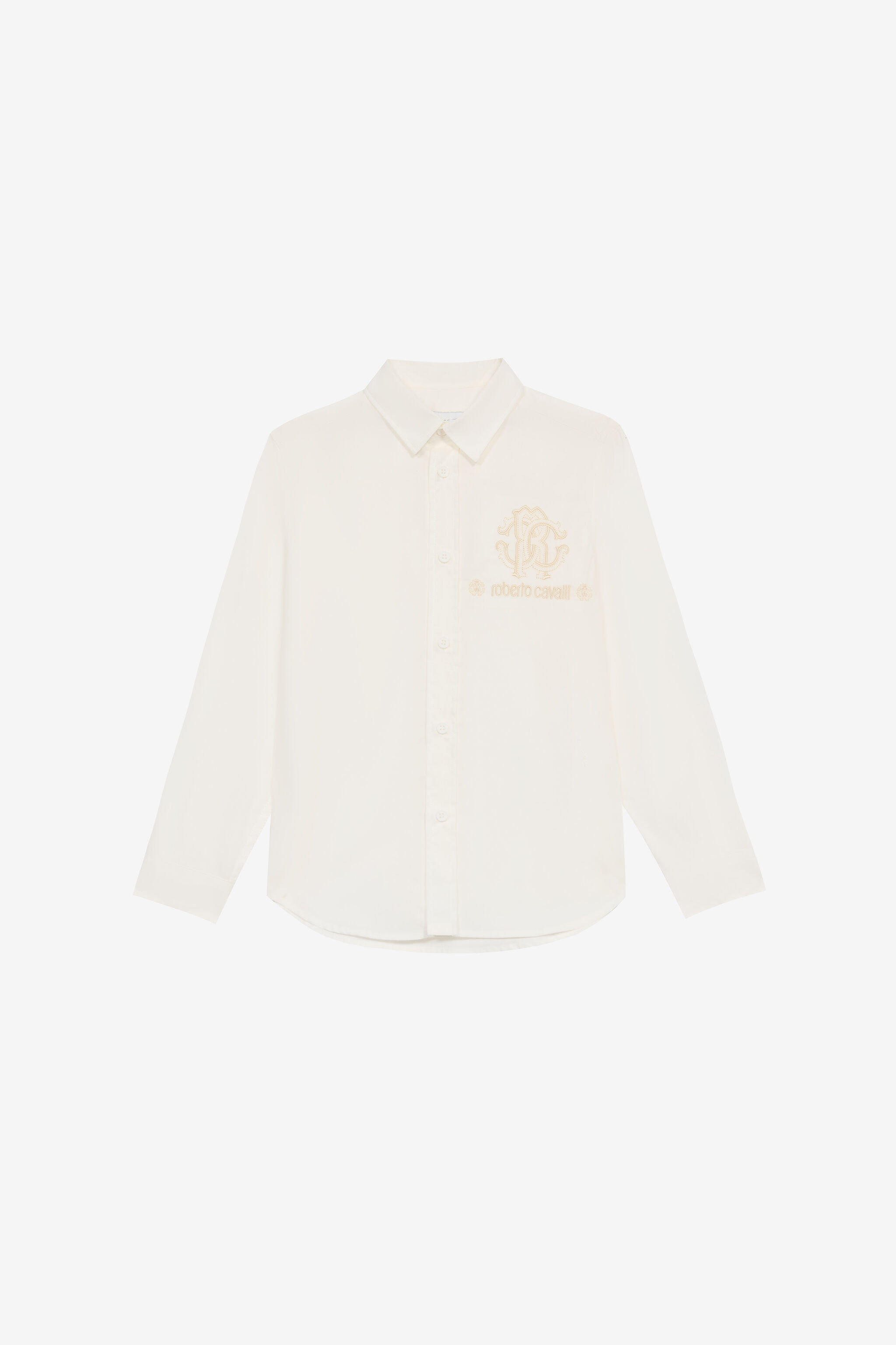 JU Shirt With RC Monogram And Lettering White UJT70D-CH004