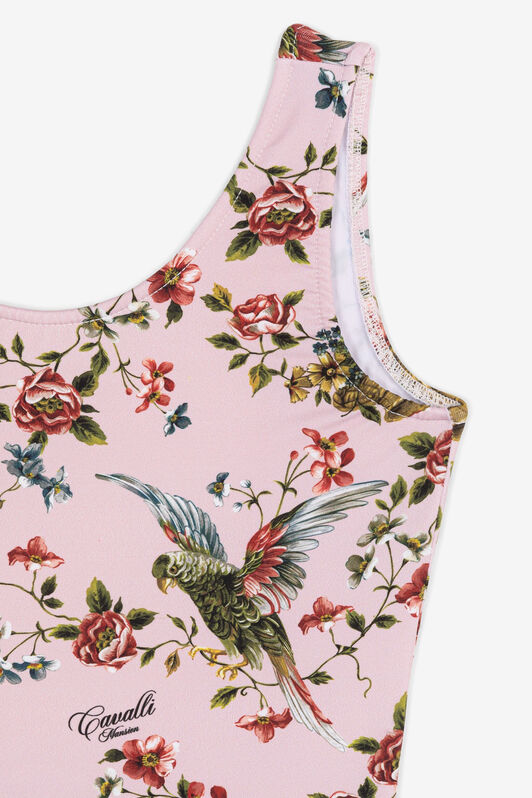 JU Traje de baño con estampado Floral JU Traje de baño con estampado Floral Rosa OJW003-LL011